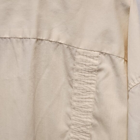 Original Guayabera By Dimension Men's 5XL Ivory Cuban Short‎ Sleeve Embroidered - Picture 7 of 11